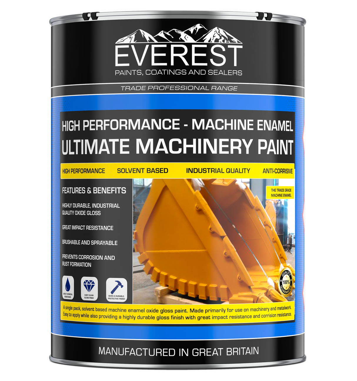 Everest Paints - Ultimate Machine Enamel Maschinenfarbe - auf Lösungsmittelbasis