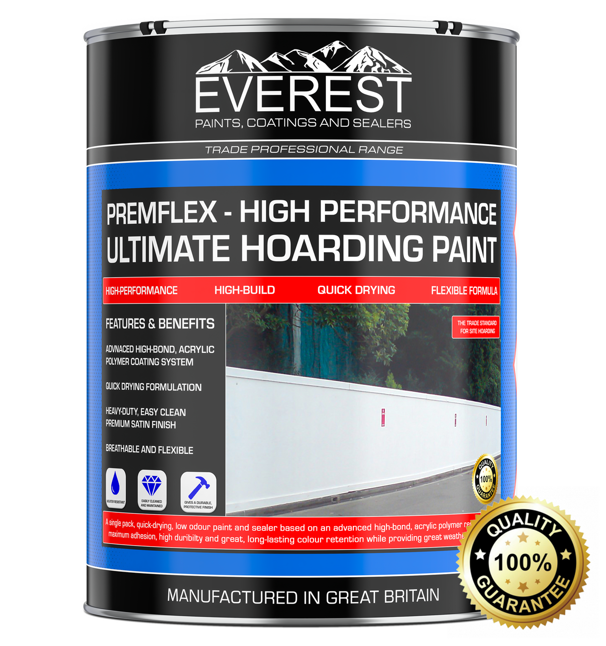 Everest Paints - PREMFLEX - Peinture de stockage ultime - Haute performance