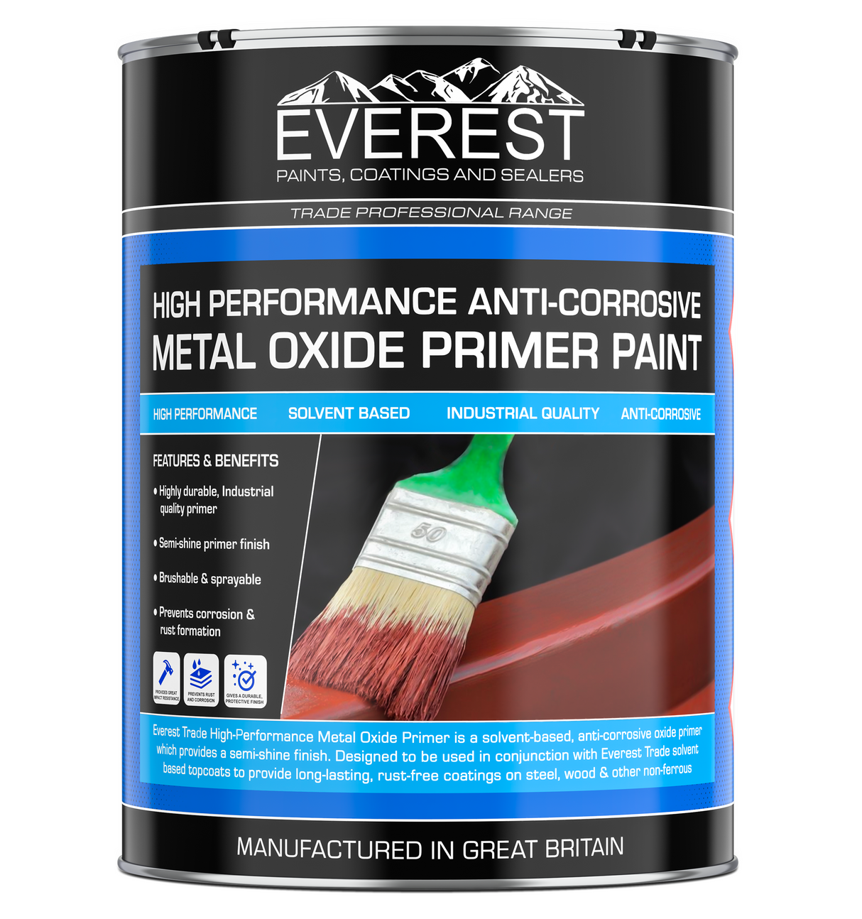 Everest - Oxide Primer for wood and metal - 5 Litre