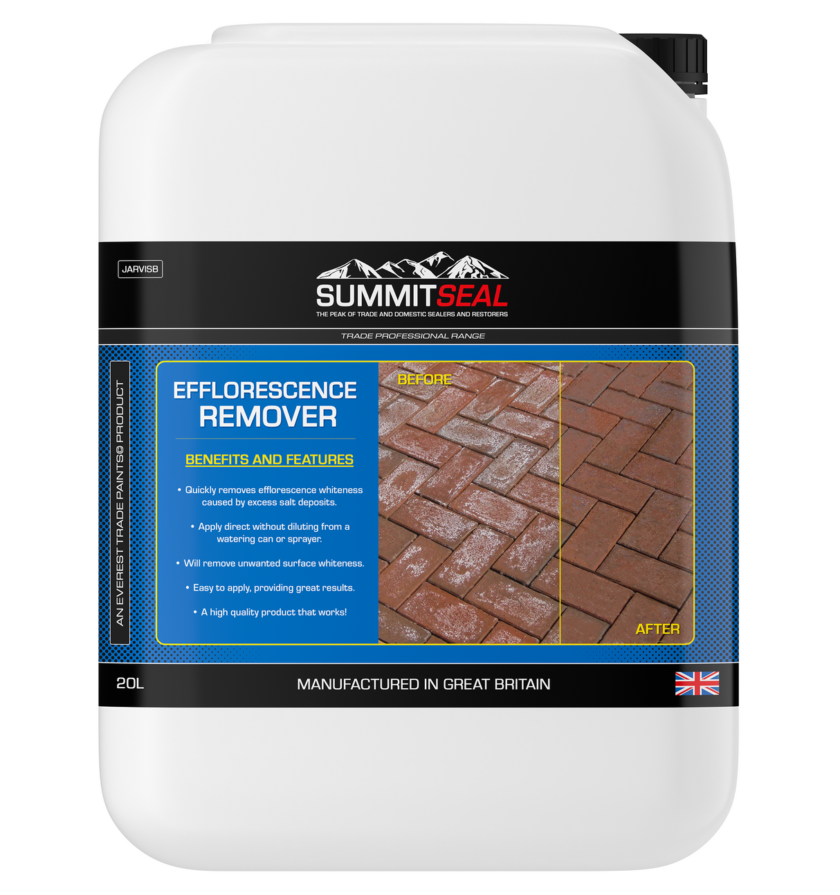 SummitSeal - Removedor de Eflorescencias / Sales para Pavimentos de Bloques, Ladrillos y Piedra Natural